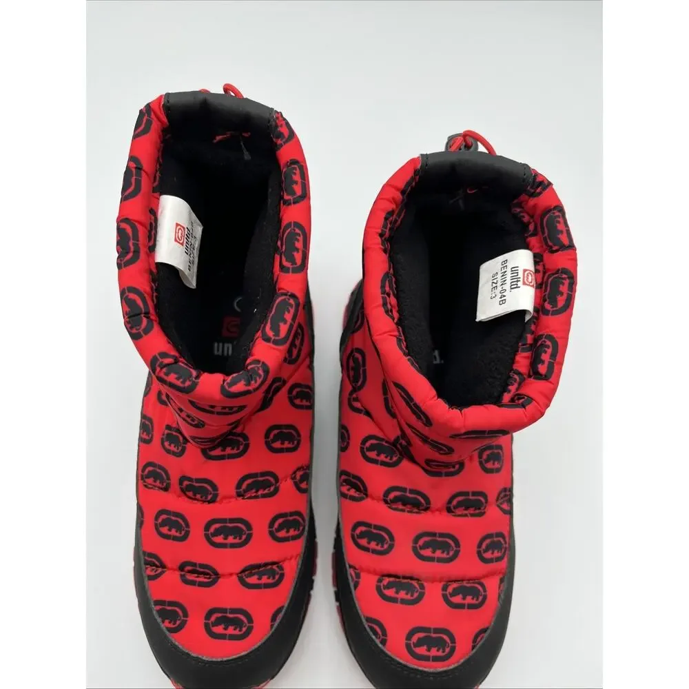 EXCELLENT Condition!! Kids Ecko Unltd. RED logo boots. Kids Size 3.